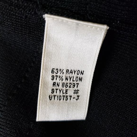 VERTIGO Paris Black Rhinestone, Lace, and Sequin Button Down V-Neck Size Small - Picture 7 of 8